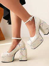 Talons Chunky Super Hauts à Décolleté Shallow